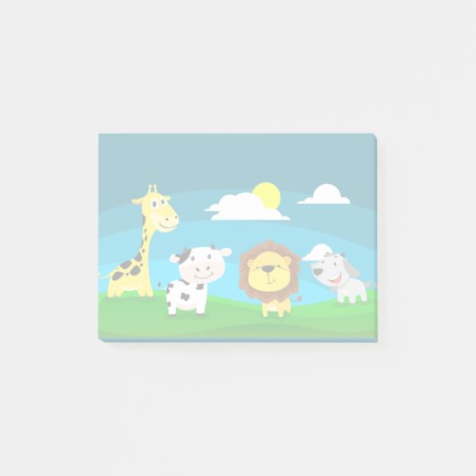 漫画の動物 ポストイット (正面)