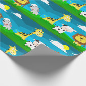 漫画の動物 ラッピングペーパー (角)