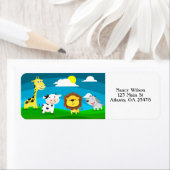 漫画の動物 ラベル (インサイチュ)