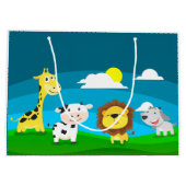 漫画の動物 ラージペーパーバッグ (裏面)