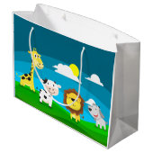 漫画の動物 ラージペーパーバッグ (裏面アングル)