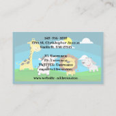 漫画の動物 名刺 (裏面)