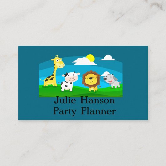 漫画の動物 名刺 (正面)