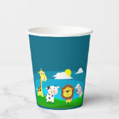 漫画の動物 紙コップ (裏面)