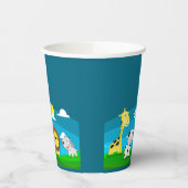 漫画の動物 紙コップ (左)