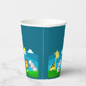 漫画の動物 紙コップ (右)