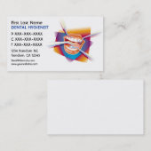 漫画の口の歯科用ツール歯医者カード 名刺 (正面/裏面)