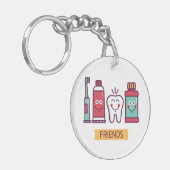 漫画の口頭心配の友人 キーホルダー (正面左)