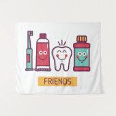 漫画の口頭心配の友人 タペストリー (正面(横))