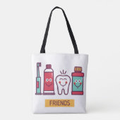 漫画の口頭心配の友人 トートバッグ (裏面)