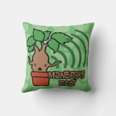 漫画の叫びマンドレイクキャラクターアート クッション (裏面)