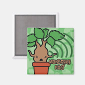 漫画の叫びマンドレイクキャラクターアート マグネット (正面/裏面)