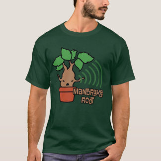 漫画の叫ぶマンドラケのキャラクターアート Tシャツ