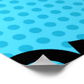 漫画の吹き出しと異なる女性の唇 ポスター (角)