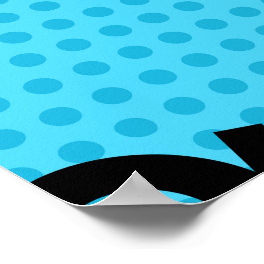 漫画の吹き出しと異なる女性の唇 ポスター (角)