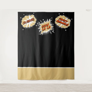 漫画の吹き出し引用文結婚の写真の背景 タペストリー