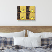 漫画の壁猫 キャンバスプリント (インサイチュ (寝室))