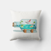 漫画の夏のクリスタルボール クッション (裏面)