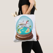 漫画の夏のクリスタルボール トートバッグ (クローズアップ)