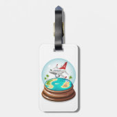 漫画の夏のクリスタルボール ラゲッジタグ (裏面縦)
