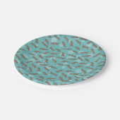 漫画の大皿スイミング ペーパープレート (アングル)