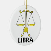 漫画の天秤座はかりで測 セラミックオーナメント (右)