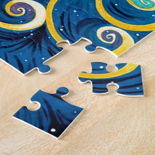 漫画の太陽と月の愛の平和 ジグソーパズル (側面)