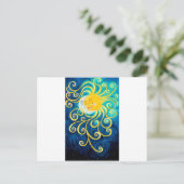 漫画の太陽と月の愛の平和 ポストカード (スタンド正面)