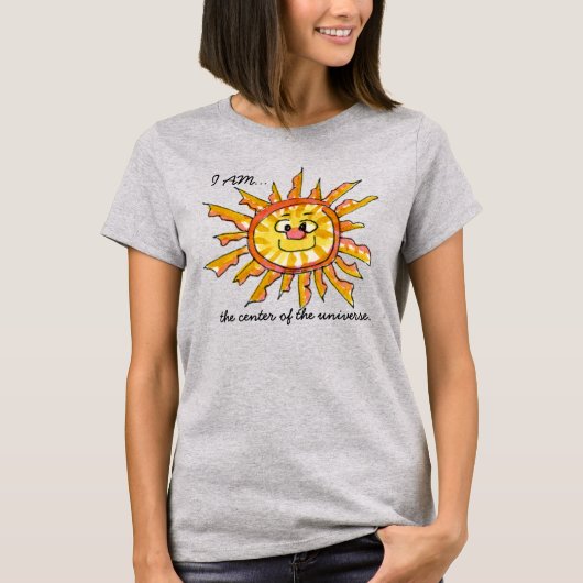 漫画の太陽中心 Tシャツ (正面)