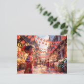 漫画の女の子でイチゴのボウル シーズンポストカード (スタンド正面)