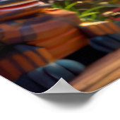 漫画の女の子と日照のシーン ポスター (角)