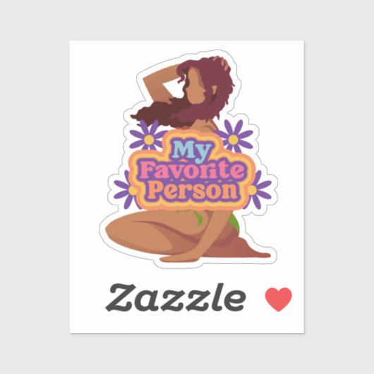 漫画の女の子の私のお気に入りの人 シール (シート)