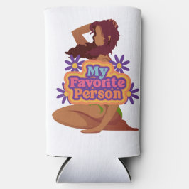 漫画の女の子の私のお気に入りの人 スリム缶クーラー