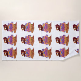 漫画の女の子の私のお気に入りの人 ビーチタオル