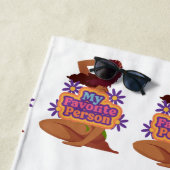 漫画の女の子の私のお気に入りの人 ビーチタオル (インサイチュ)