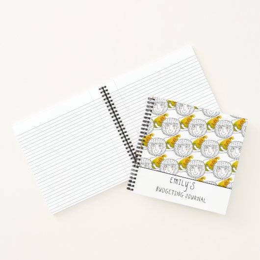 漫画の女の子マネーパターン名予算作成ジャーナル ノートブック (内部)