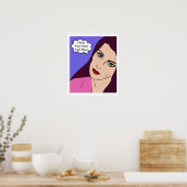 漫画の女の子#1 ポスター (キッチン)