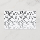 漫画の女性のキャラクターのダマスク織の名刺 名刺 (裏面)