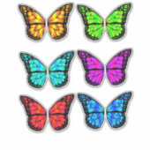 漫画の妖精の蝶の羽 シール (正面)