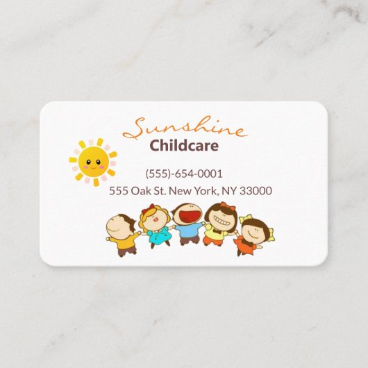 漫画の子ども保育園 名刺 (正面)