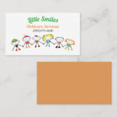 漫画の子供の保育園サービス 名刺 (正面/裏面)