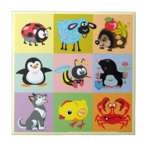 漫画の子供へ動物