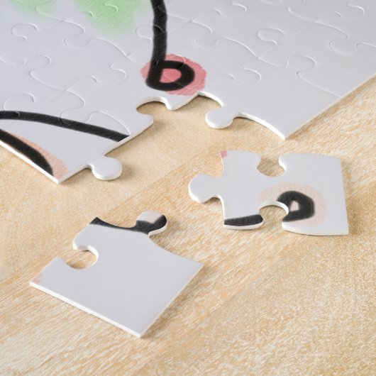 漫画の子供遊たちのパズル。 ジグソーパズル (側面)