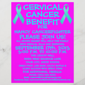 漫画の子宮頸がん利益フライヤー チラシ