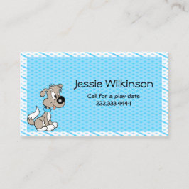 漫画の子犬のカスタムなPlaydateカード コーリングカード