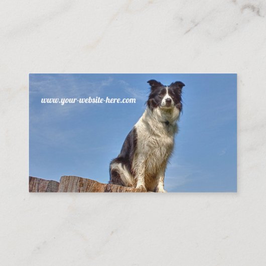 漫画の子犬ペットシッタードッグウォーカー 名刺 (裏面)