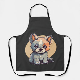 漫画の子犬 エプロン