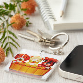 漫画の子犬 キーホルダー (正面右)