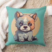 漫画の子犬 クッション (ブランケット)