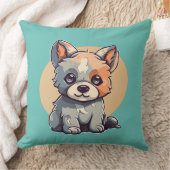 漫画の子犬 クッション (ブランケット)